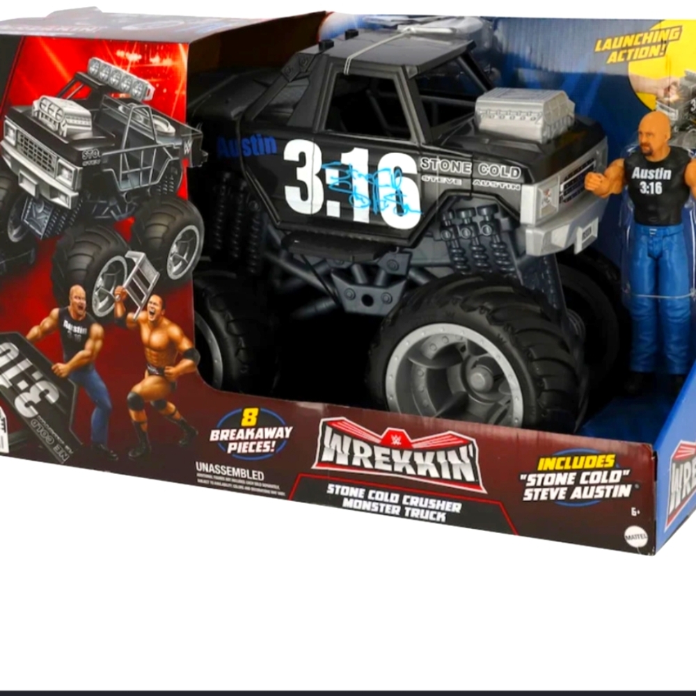 2023 WWE Mattel  Wrekkin' stone cold monster truck